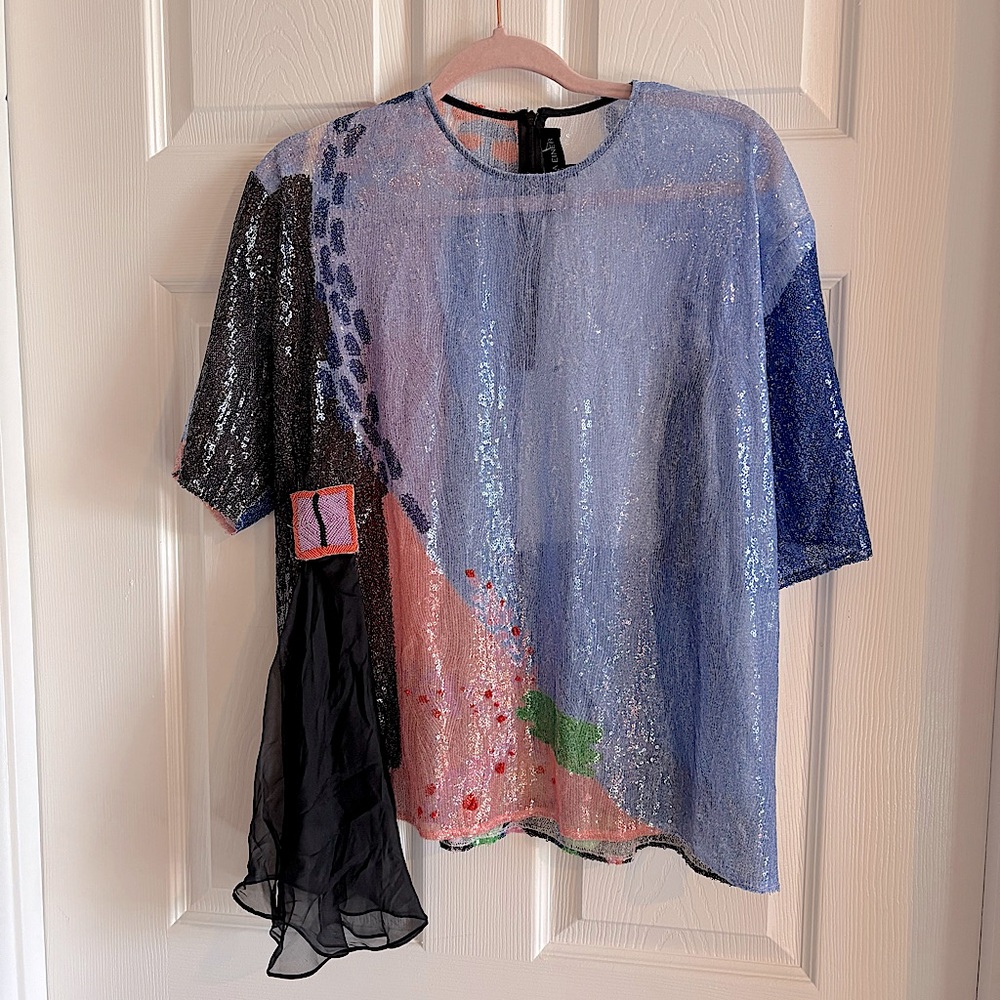 Roberta Einer Spring 2018 Runway Sequin Abstract … - image 3